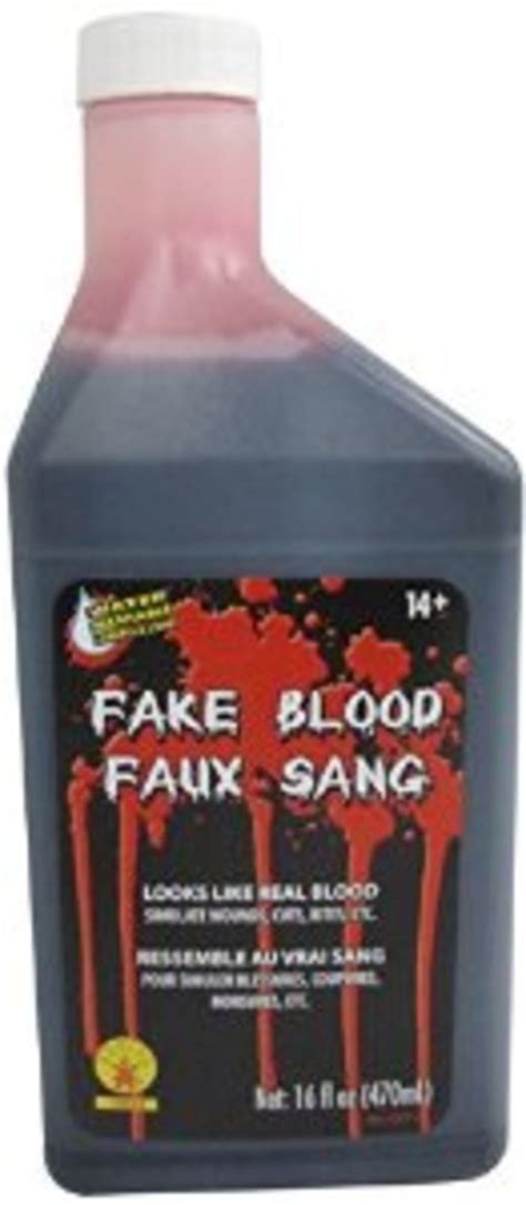 does fake blood stain your clothes|washable non staining blood.